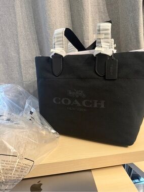COACH Black Small Tour Tote with PRICE TAG.